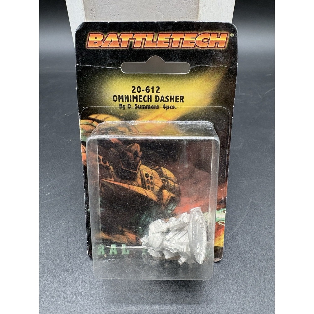 BattleTech Omnimech Dasher Ral Partha 20-612 New Old Stock Sealed 4pc